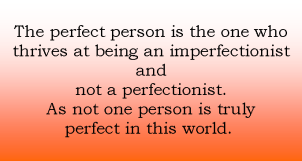 No one is perfect
